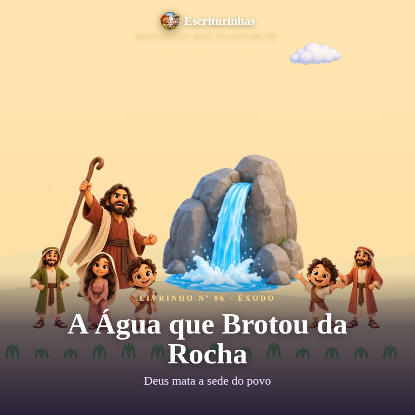Capa: A Água que Brotou da Rocha